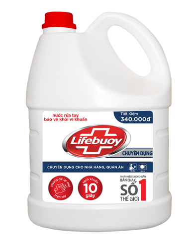 Ảnh của Nước rửa tay Lifebuoy Bạc bảo vệ vượt trội can 4kg